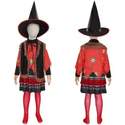 Hocus Pocus-Dani Dennison Kids Children Girls Skirt Hat Outfits Halloween Carnival Suit Cosplay Costume