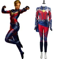 Avengers Endgame Captain Marvel Carol Danvers Cosplay Costume