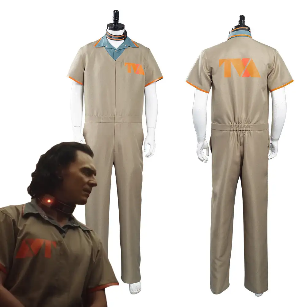 2021 TV Loki Loki Prison Uniform Halloween Carnival Suit Cosplay Costume 1 2021 TV Loki Loki Prison Uniform Halloween Carnival Suit Cosplay Costume