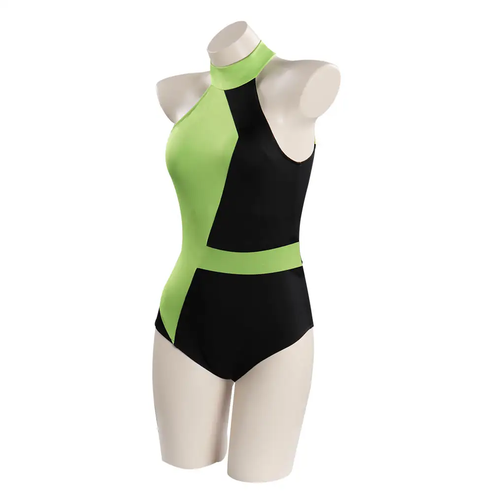 Kim Possible Shego Adult Swimwear Outfits Halloween Carnival Suit Cosplay Costume 3 Kim Possible Shego Adult Swimwear Outfits Halloween Carnival Suit Cosplay Costume - Image 3
