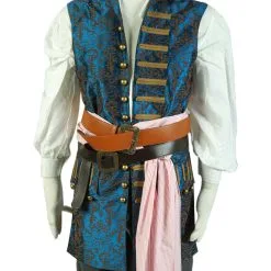 Pirates Of The Caribbean: On Stranger Tides Jack Sparrow Vest Cosplay Costume
