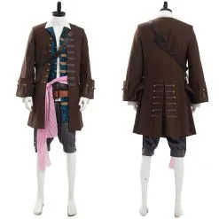Pirates Of The Caribbean 5: Jack Sparrow Costume Set Cosplay Costume