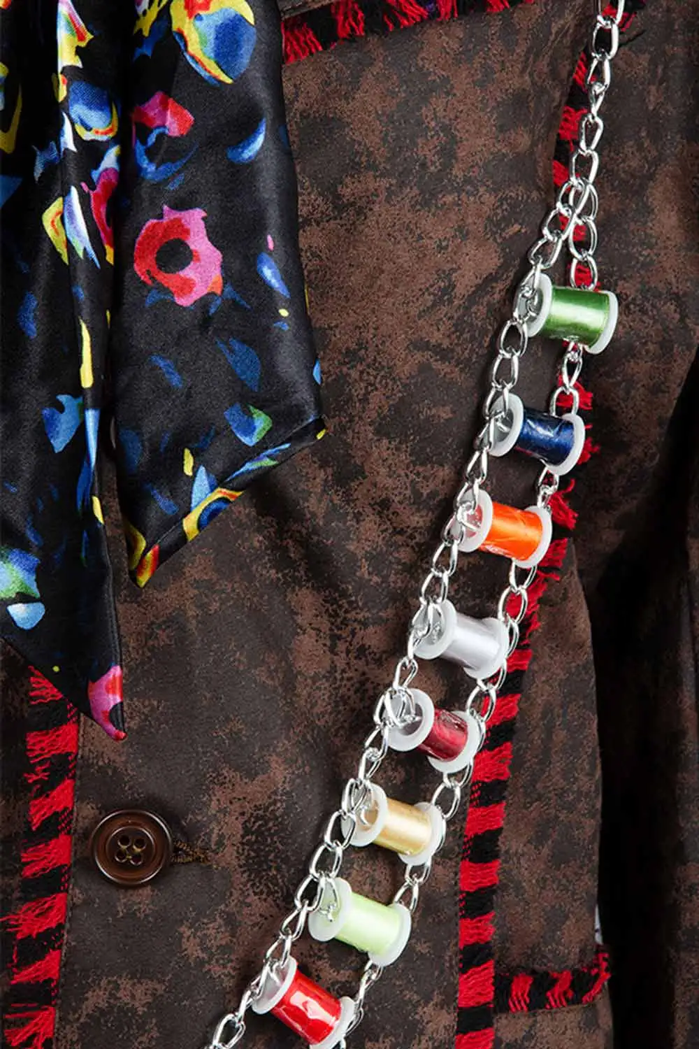 Alice In Wonderland Johnny Depp Mad Hatter Jacket Pants Tie 6 Pcs Cosplay Costume 5 Alice In Wonderland Johnny Depp Mad Hatter Jacket Pants Tie 6 Pcs Cosplay Costume - Image 5