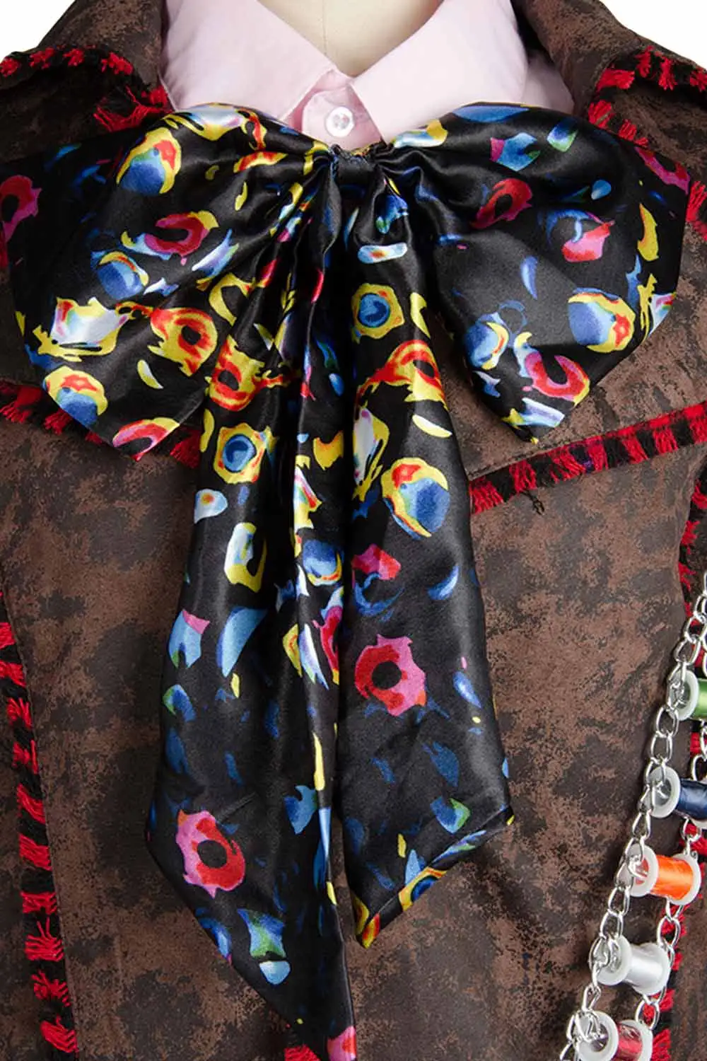 Alice In Wonderland Johnny Depp Mad Hatter Jacket Pants Tie 6 Pcs Cosplay Costume 7 Alice In Wonderland Johnny Depp Mad Hatter Jacket Pants Tie 6 Pcs Cosplay Costume - Image 7