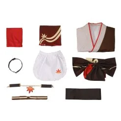 Genshin Impact Kaedehara Kazuha Original Design Cosplay Costume Kimono Maid Outfits Halloween Carnival Suit -Cosplay Sales Store 11003927 7