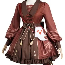 Genshin Impact Original Design Hutao Lolita Dress Cosplay Costume Outfits -Cosplay Sales Store 11004712 2