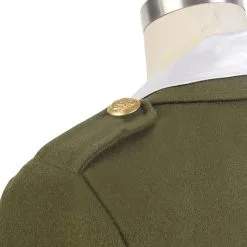 Captain America: The First Avenger Agent Peggy Carter Suit Cosplay Costume Version Green -Cosplay Sales Store 11005429 6