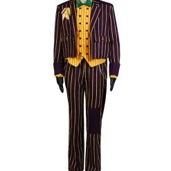 Batman Arkham Asylum Joker Coat Suit Cosplay Costume