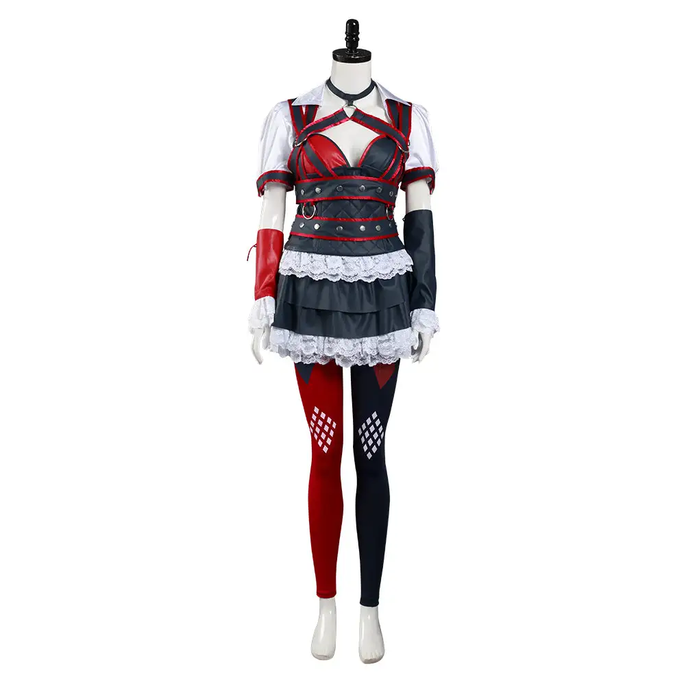 Batman: Arkham Knight Harley Quinn Dress Cosplay Costume 2 Batman: Arkham Knight Harley Quinn Dress Cosplay Costume - Image 2