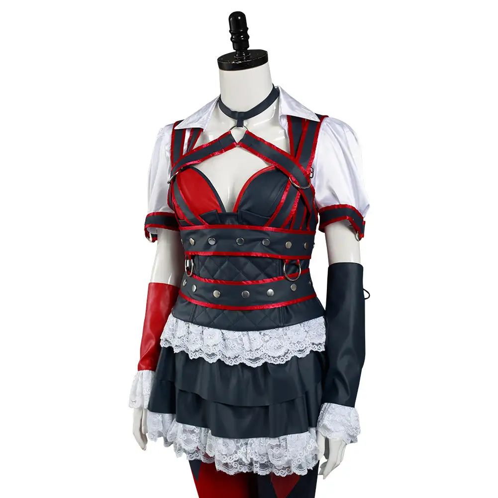 Batman: Arkham Knight Harley Quinn Dress Cosplay Costume 7 Batman: Arkham Knight Harley Quinn Dress Cosplay Costume - Image 7