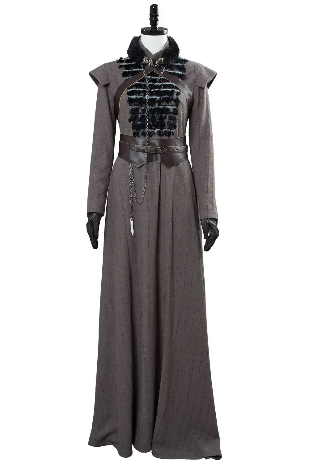 Game Of Thrones Sansa Stark Outfit Cosplay Costume GOT Women Halloween Costume 10 Game Of Thrones Sansa Stark Outfit Cosplay Costume GOT Women Halloween Costume - Image 10
