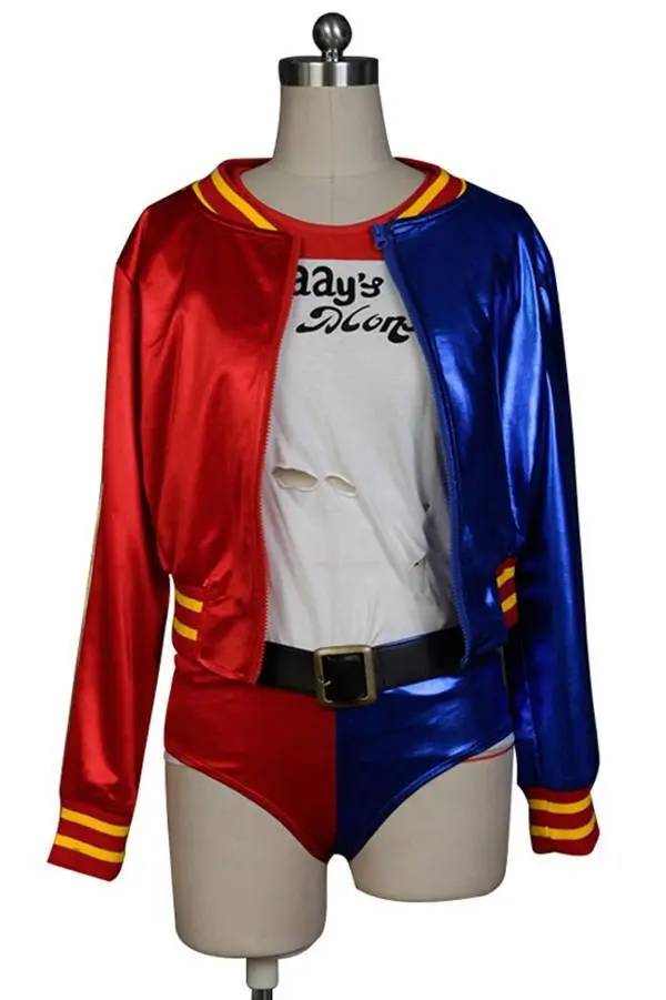 Suicide Squad Harley Quinn Coat Comic-con Cosplay Costume( Jacket Only ) 1 Suicide Squad Harley Quinn Coat Comic-con Cosplay Costume( Jacket Only )