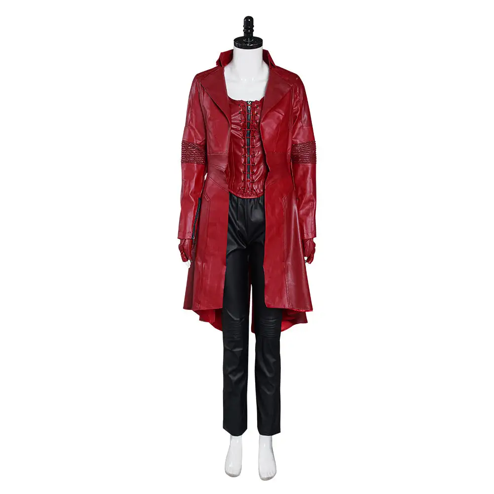 Captain America: Civil War Scarlet Witch Wanda Outfit Cosplay Costume 2 Captain America: Civil War Scarlet Witch Wanda Outfit Cosplay Costume - Image 2