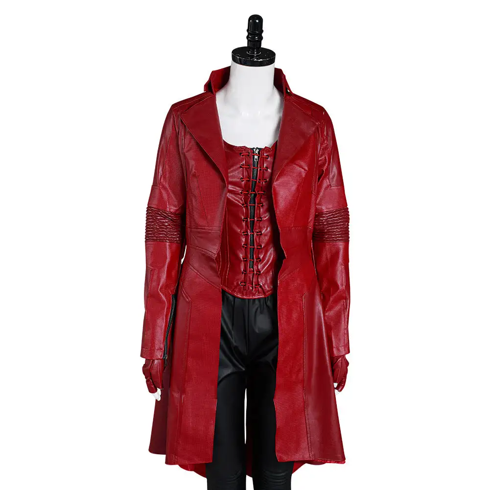 Captain America: Civil War Scarlet Witch Wanda Outfit Cosplay Costume 6 Captain America: Civil War Scarlet Witch Wanda Outfit Cosplay Costume - Image 6