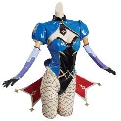 Genshin Impact Mona Bunny Girls Halloween Carnival Original Design Cosplay Costume-Cossky® -Cosplay Sales Store 11007180 4
