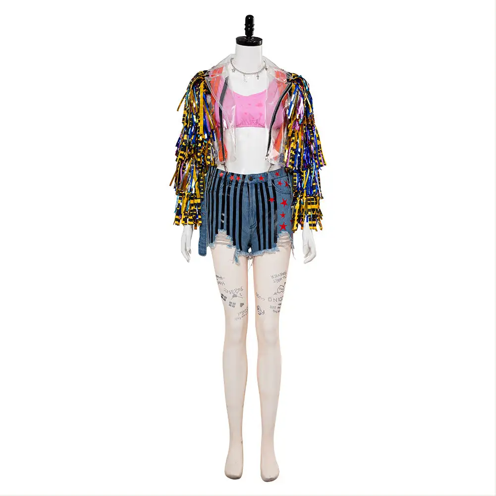 Birds Of Prey (And The Fantabulous Emancipation Of One Harley Quinn) Cheerleader Outfit Cosplay Costume 2 Birds Of Prey (And The Fantabulous Emancipation Of One Harley Quinn) Cheerleader Outfit Cosplay Costume - Image 2