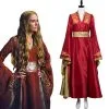 Game Of Thrones Cersei Lannister Red Luxury Dress Cosplay Costume