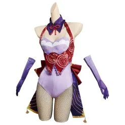 Genshin Impact Baal Bunny Girls Halloween Original Design Cosplay Costume - Cossky® -Cosplay Sales Store 11008200 2