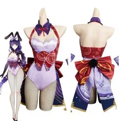 Genshin Impact Baal Bunny Girls Halloween Original Design Cosplay Costume - Cossky®