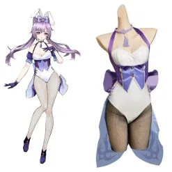 Genshin Impact Keqing Original Design Cosplay Costume Bunny Girls Jumpsuit Outfits