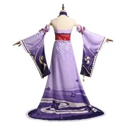Genshin Impact Raiden Shogun Cosplay Costume Witch Dress Outfits Halloween Carnival Suit -Cosplay Sales Store 11008887 3