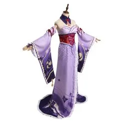 Genshin Impact Raiden Shogun Cosplay Costume Witch Dress Outfits Halloween Carnival Suit -Cosplay Sales Store 11008887 4