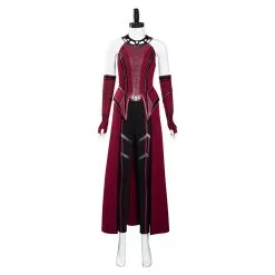 Wandavision Scarlet Witch Cosplay Costume Mask Outfits Halloween Carnival Suit -Cosplay Sales Store 11009009 1