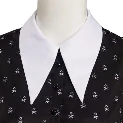 Adult Wednesday (2022) Wednesday Addams Black Dress Cosplay Costume Outfits -Cosplay Sales Store 11009514 5