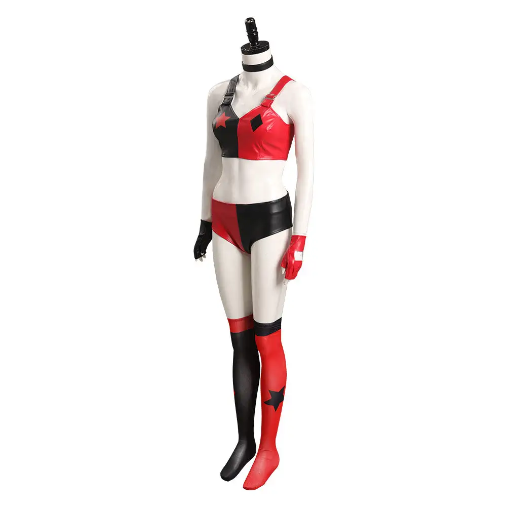 Harley Quinn Cosplay Costume Outfits Halloween Carnival Suit 3 Harley Quinn Cosplay Costume Outfits Halloween Carnival Suit - Image 3