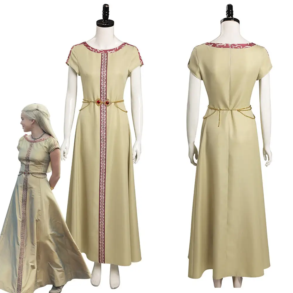 House Of The Dragon 2022 Princess Rhaenyra Targaryen (Young) Cosplay Costume Dress Outfits Halloween Carnival Suit 1 House Of The Dragon 2022 Princess Rhaenyra Targaryen (Young) Cosplay Costume Dress Outfits Halloween Carnival Suit