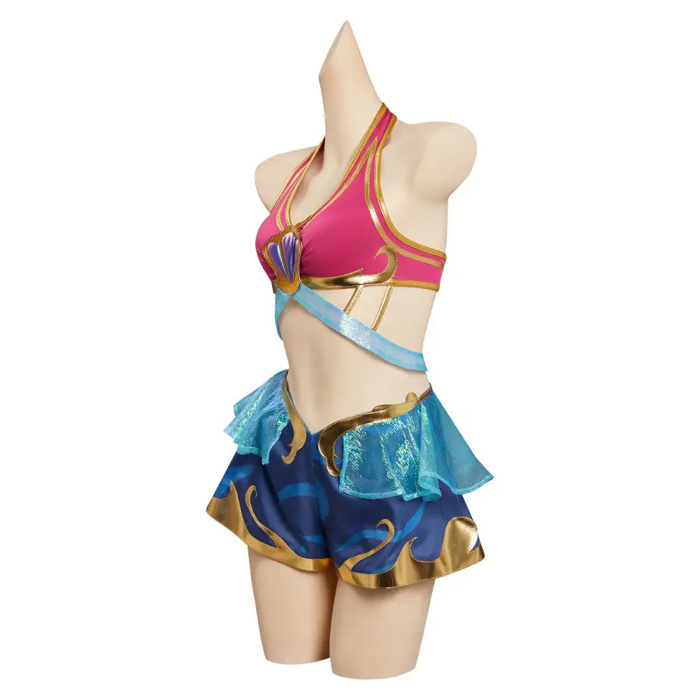League Of Legends LoL Seraphine Song Of Ocean Skin Cosplay Costume 4 League Of Legends LoL Seraphine Song Of Ocean Skin Cosplay Costume - Image 4