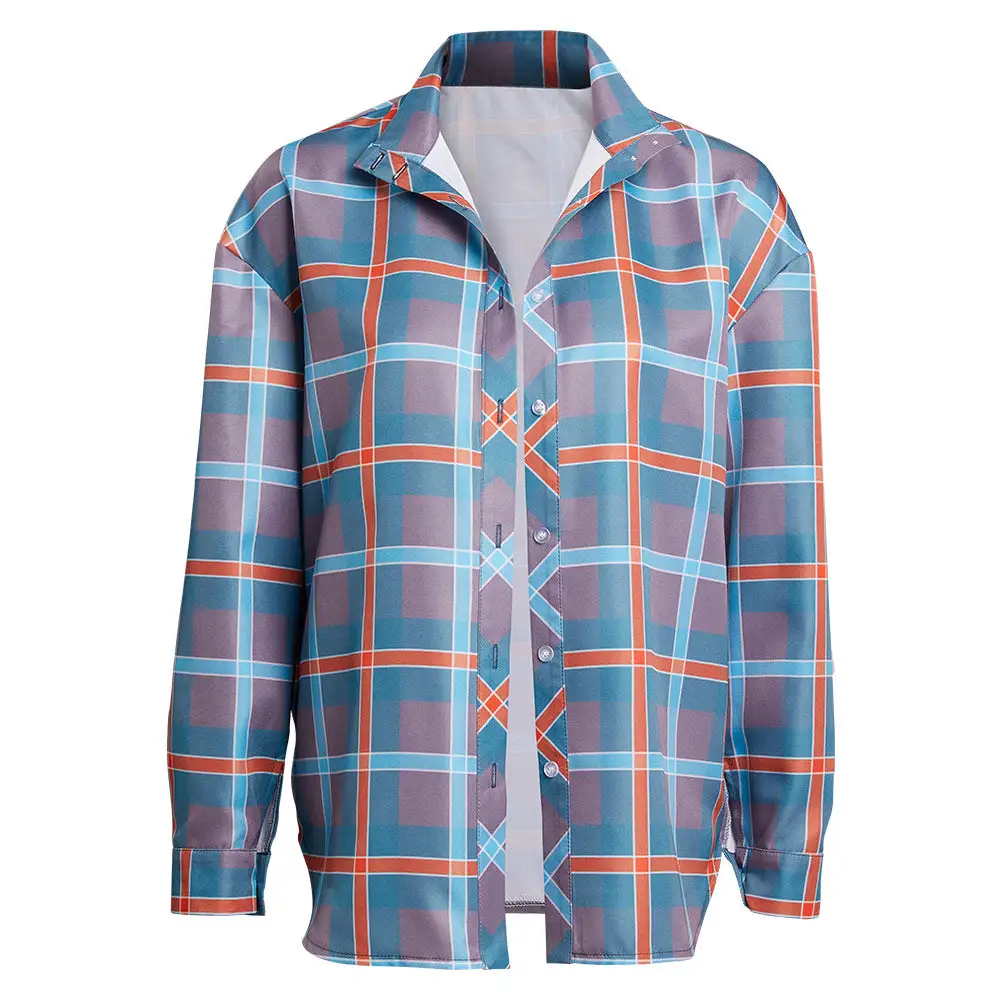 Stranger Things Season 4 Elevn Plaid Shirt Cosplay Costume Halloween Carnival Suit 2 Stranger Things Season 4 Elevn Plaid Shirt Cosplay Costume Halloween Carnival Suit - Image 2