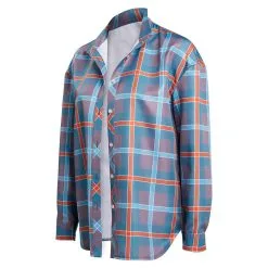 Stranger Things Season 4 Elevn Plaid Shirt Cosplay Costume Halloween Carnival Suit 12 Stranger Things Season 4 Elevn Plaid Shirt Cosplay Costume Halloween Carnival Suit -Cosplay Sales Store 12003118 4
