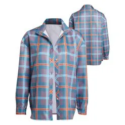 Stranger Things Season 4 Elevn Plaid Shirt Cosplay Costume Halloween Carnival Suit