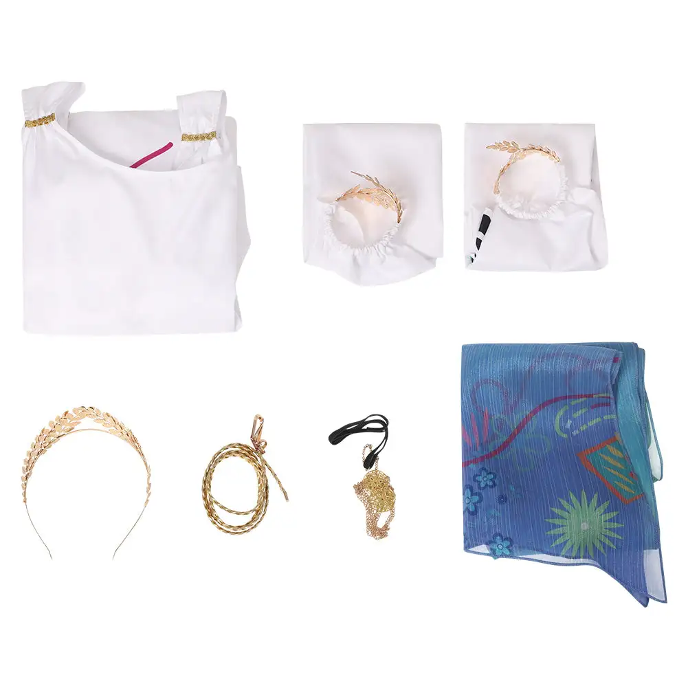 Encanto Mirabel Cosplay Costume Original Design Greek Goddess Dress Headband Outfits 10 Encanto Mirabel Cosplay Costume Original Design Greek Goddess Dress Headband Outfits - Image 10