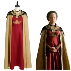 House Of The Dragon Rhaenyra Targaryen Cosplay Costume Dress Hat Outfits Halloween Carnival Suit