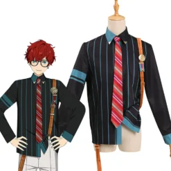 Ensemble Stars - Amagi Hiiro Cosplay Costume Shirt Necktie Belt Outfits Halloween Carnival Suit