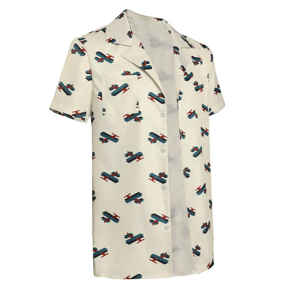 Stranger Things Season 4 - Dustin Henderson Cosplay Costume Summer Short Sleeve Shirt Outfits 3 Stranger Things Season 4 - Dustin Henderson Cosplay Costume Summer Short Sleeve Shirt Outfits - Image 3