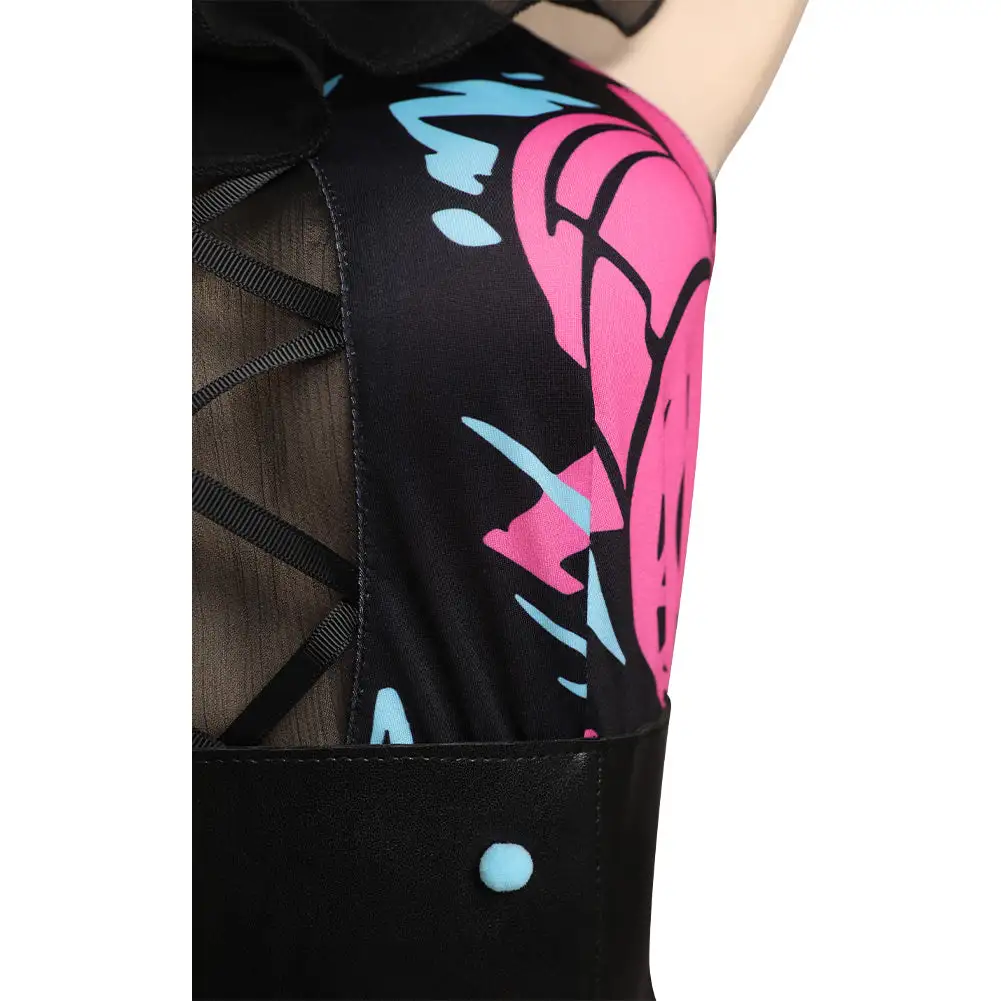 Arcane: League Of Legends Jinx Original Design Cosplay Costume Halloween Dress Headband Outfits 7 Arcane: League Of Legends Jinx Original Design Cosplay Costume Halloween Dress Headband Outfits - Image 7
