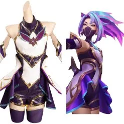League Of Legends - Akali - Star Guardian Cosplay Costume Outfits Halloween Carnival Suit