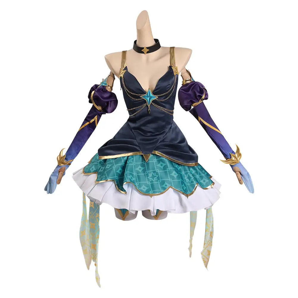League Of Legends - Syndra Star Guardian Cosplay Costume Outfits Halloween Carnival Party Suit 2 League Of Legends - Syndra Star Guardian Cosplay Costume Outfits Halloween Carnival Party Suit - Image 2