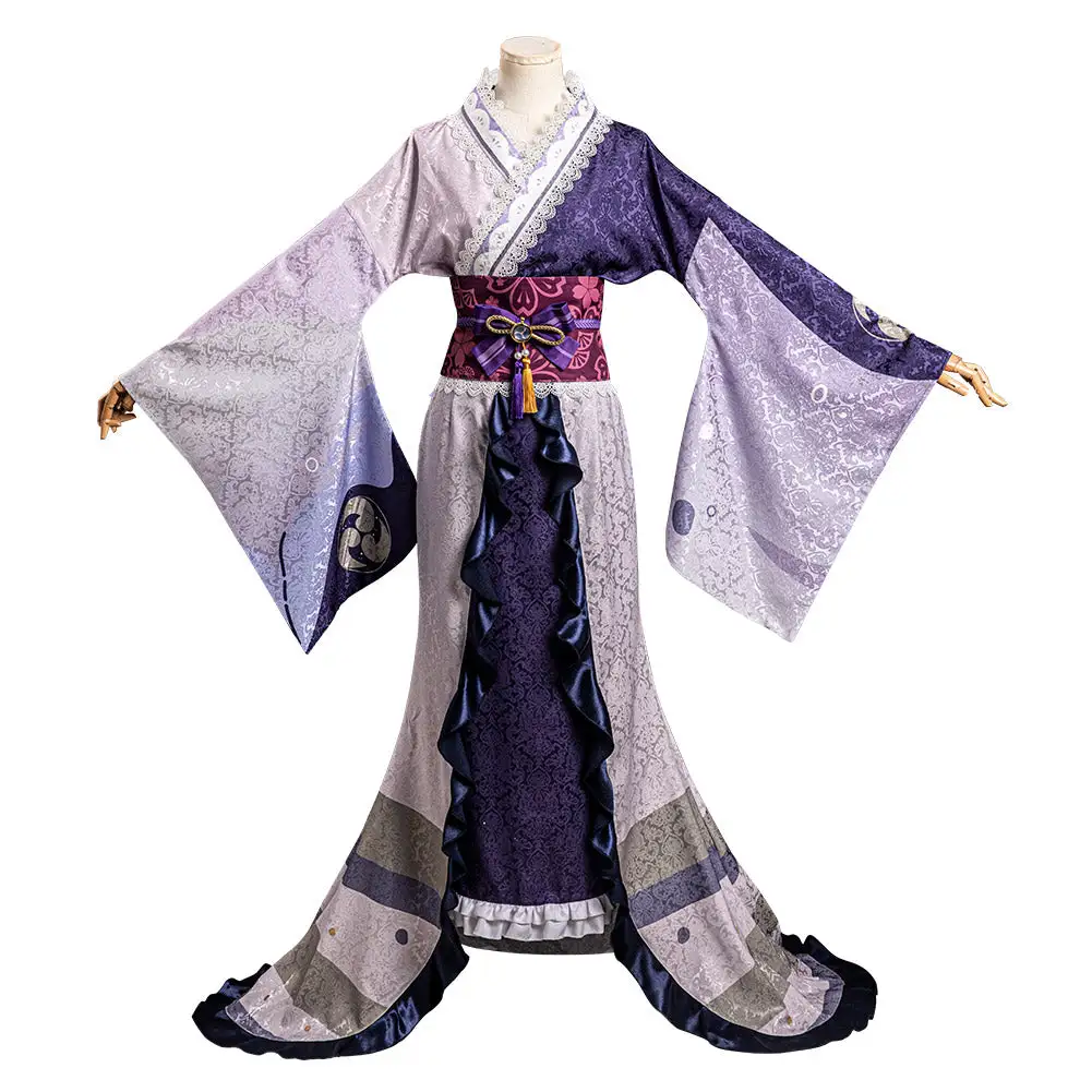 Genshin Impact - Raiden Shogun Cosplay Costume Kimono Outfits Halloween Carnival Suit 2 Genshin Impact - Raiden Shogun Cosplay Costume Kimono Outfits Halloween Carnival Suit - Image 2