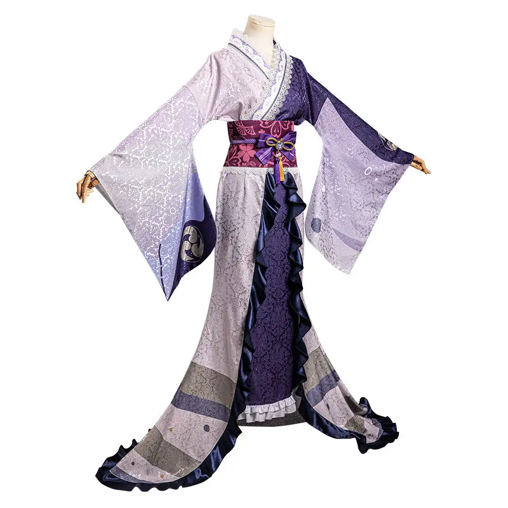 Genshin Impact - Raiden Shogun Cosplay Costume Kimono Outfits Halloween Carnival Suit 5 Genshin Impact - Raiden Shogun Cosplay Costume Kimono Outfits Halloween Carnival Suit - Image 5