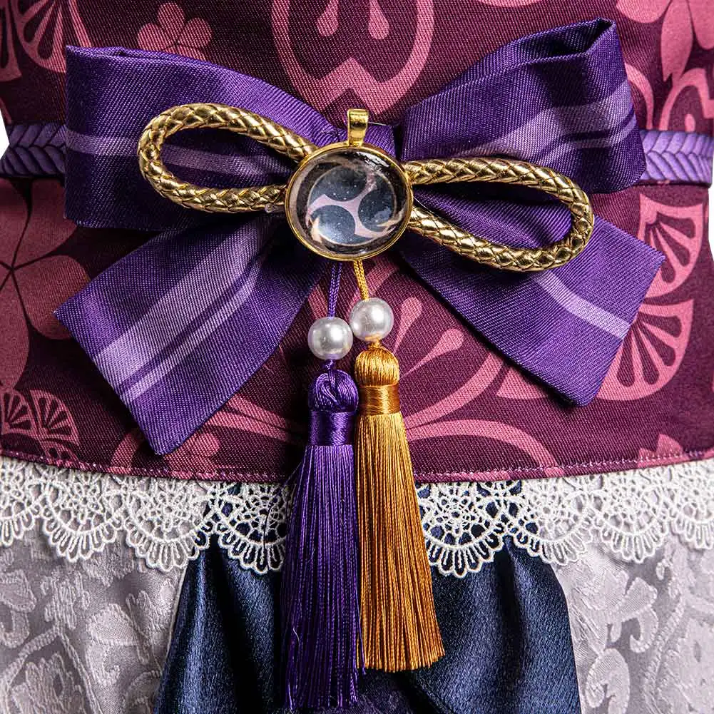 Genshin Impact - Raiden Shogun Cosplay Costume Kimono Outfits Halloween Carnival Suit 6 Genshin Impact - Raiden Shogun Cosplay Costume Kimono Outfits Halloween Carnival Suit - Image 6