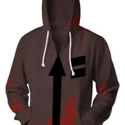 Angels Of Death Hoodie Merchandies Isaac·Foster Zack 3D Zip Up Sweatshirt Unisex
