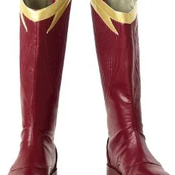 The Flash Season 4 Barry Allen Flash Outfit Jumpsuit Uniform Cosplay Costume+shoes Whole Set -Cosplay Sales Store 131405 13