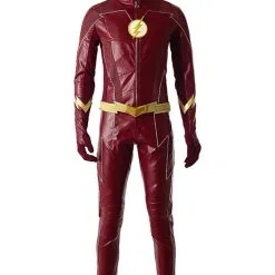 The Flash Season 4 Barry Allen Flash Outfit Jumpsuit Uniform Cosplay Costume+shoes Whole Set -Cosplay Sales Store 131405 5