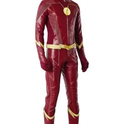 The Flash Season 4 Barry Allen Flash Outfit Jumpsuit Uniform Cosplay Costume+shoes Whole Set -Cosplay Sales Store 131405 6