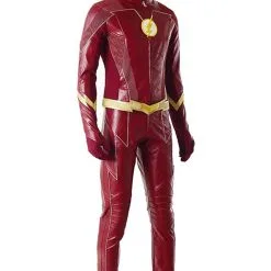 The Flash Season 4 Barry Allen Flash Outfit Jumpsuit Uniform Cosplay Costume+shoes Whole Set -Cosplay Sales Store 131405 7