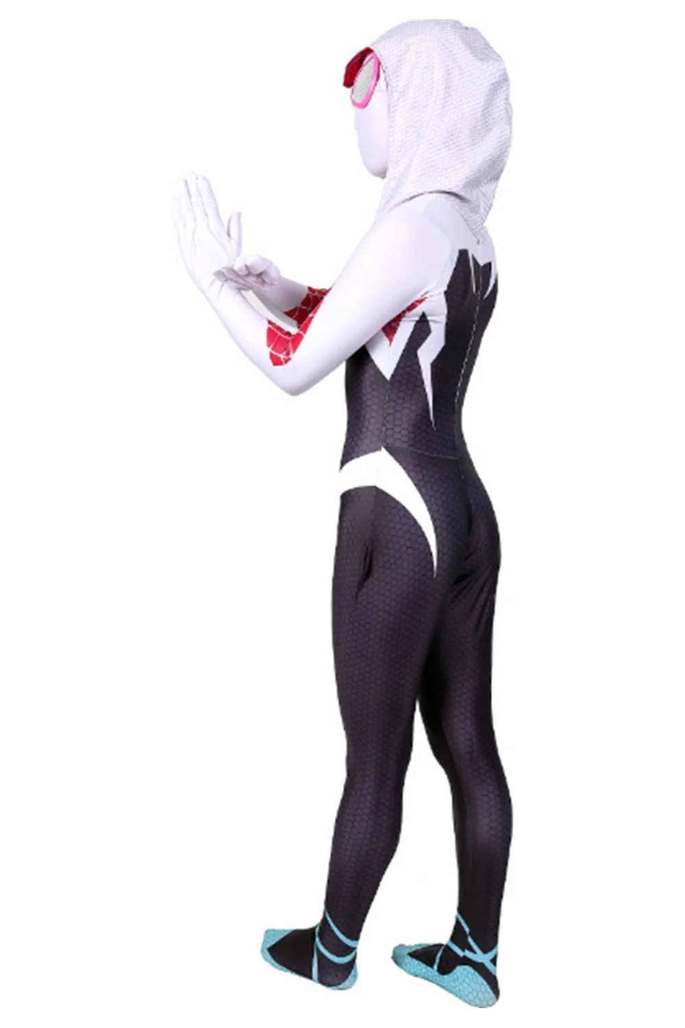 Spider-Man: Into The Spider-Verse Spider-Gwen Kids Children Halloween Cosplay Costumes 3 Spider-Man: Into The Spider-Verse Spider-Gwen Kids Children Halloween Cosplay Costumes - Image 3